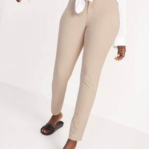 Old Navy High Rise Pixie Full Length Pant, Color:Mocha Taffy, Size 10P